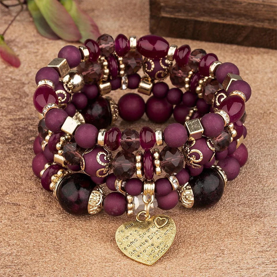 Women Accessories Chain - New Acrylic Beads Chain Bracelet Set