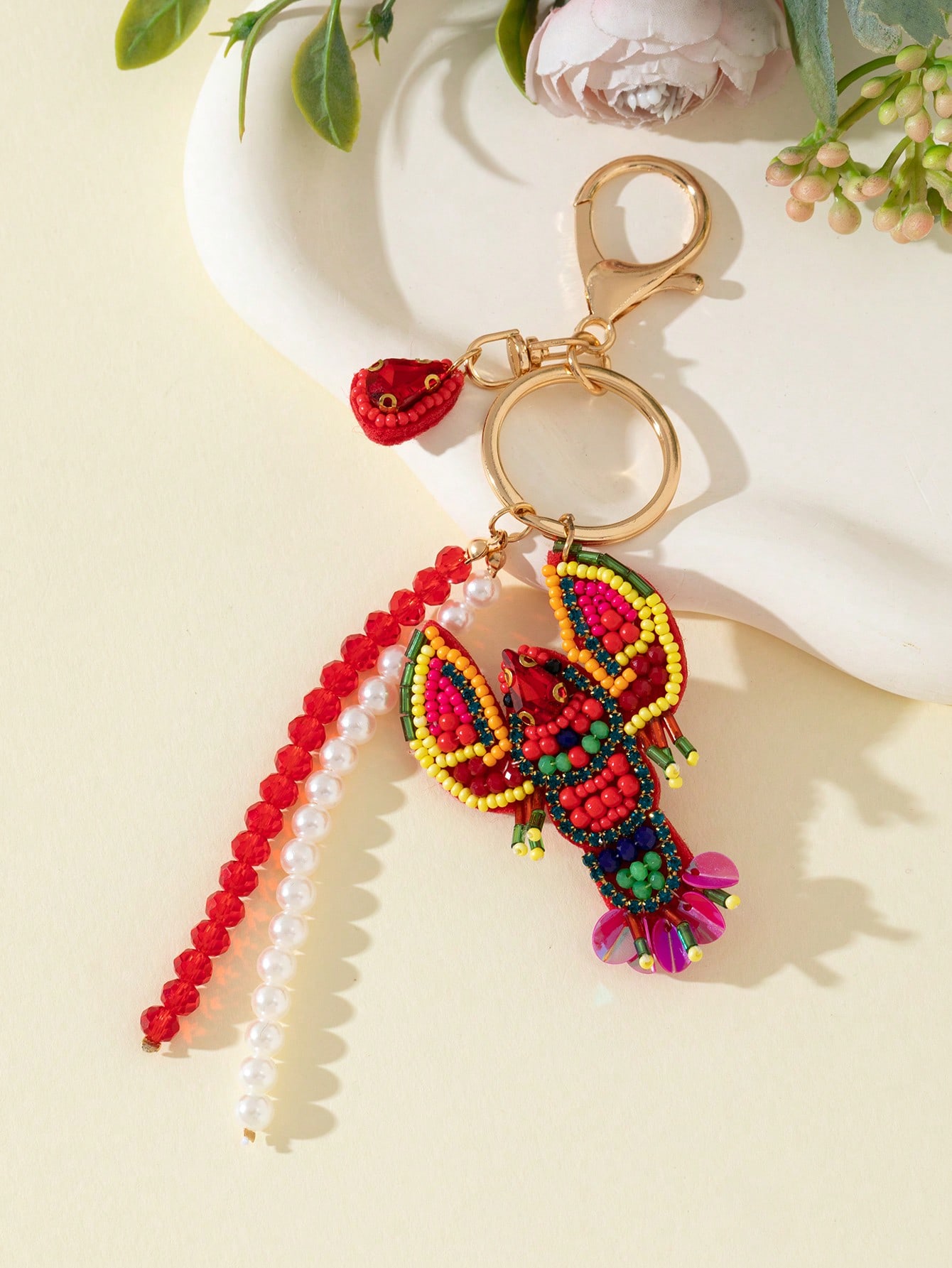 Women Accessories Chain - 1pc Handmade Beaded Lobster Shaped Decorative