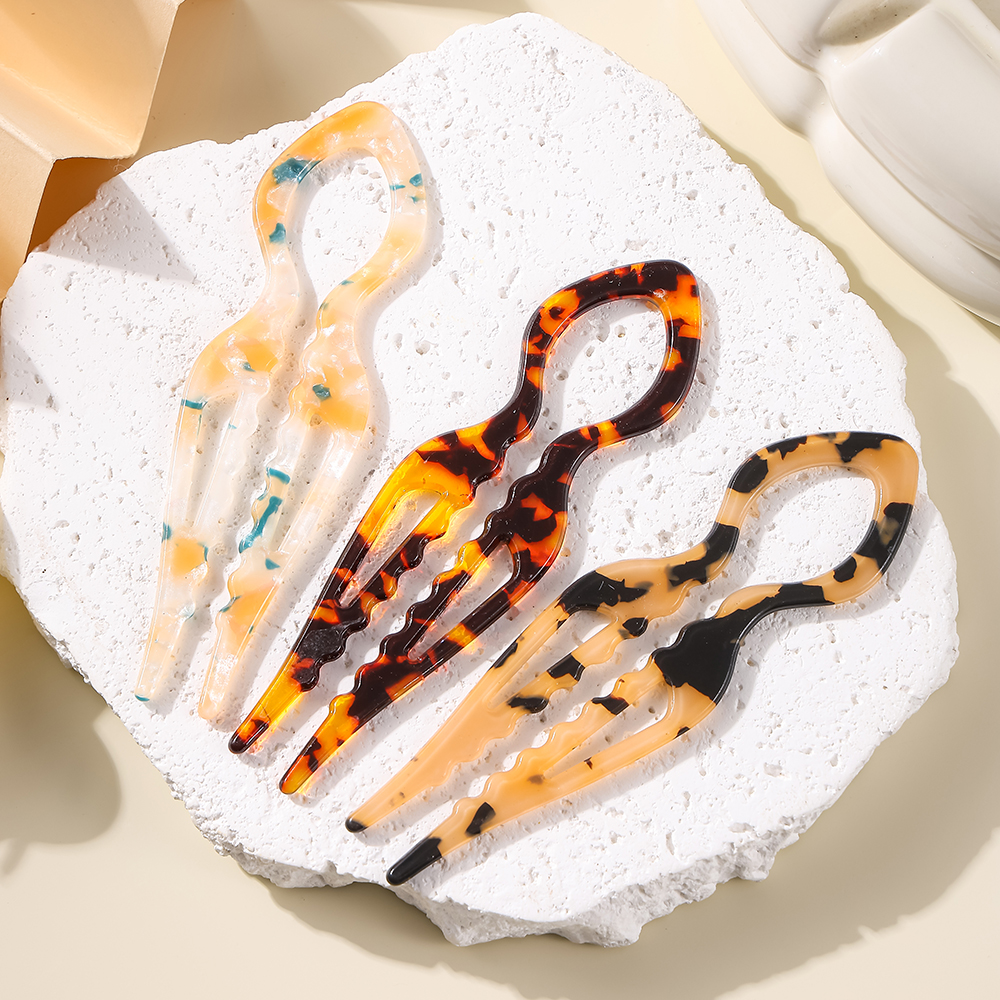 U-Shaped Hair Sticks Tortoises - Hair Fork Stick のレビューと価格