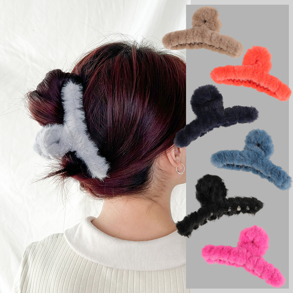 Winter Plush Hair Claw Elegant - Hair Claw Clip Set のレビューと価格