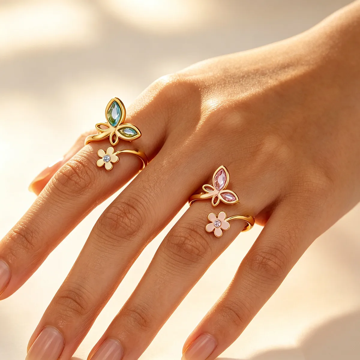 Adjustable Flower Rings for Wo - Women'S Accessories Trends 2026 のレビューと価格