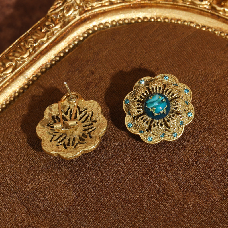Vintage Green Glass Blue Flowe - Women'S Accessories Trends 2026 のレビューと価格