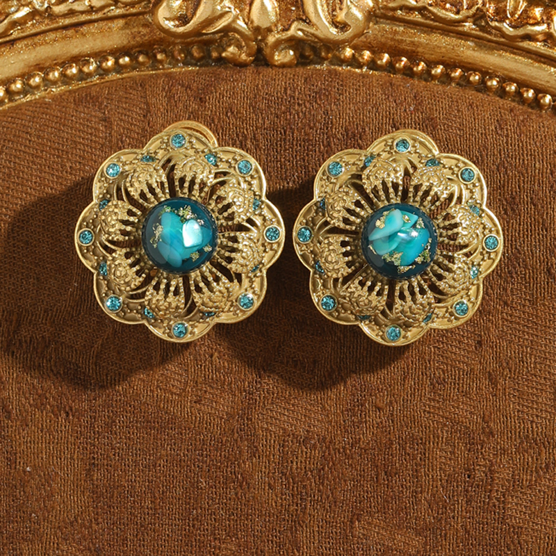 Vintage Green Glass Blue Flowe - Women'S Accessories Trends 2026 のレビューと価格