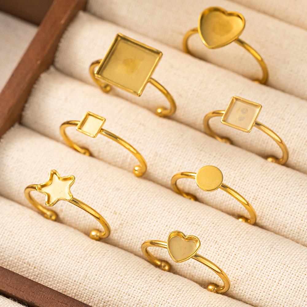 5pcs Stainless Steel Adjustabl - Ring Set Adjustable のレビューと価格