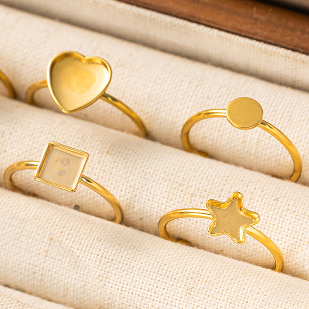 5pcs Stainless Steel Adjustabl - Ring Set Adjustable のレビューと価格