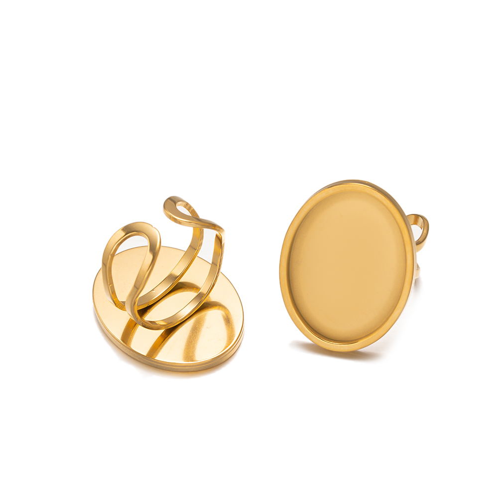 4Pcs Stainless Steel Golden Bl - Ring Set Adjustable のレビューと価格