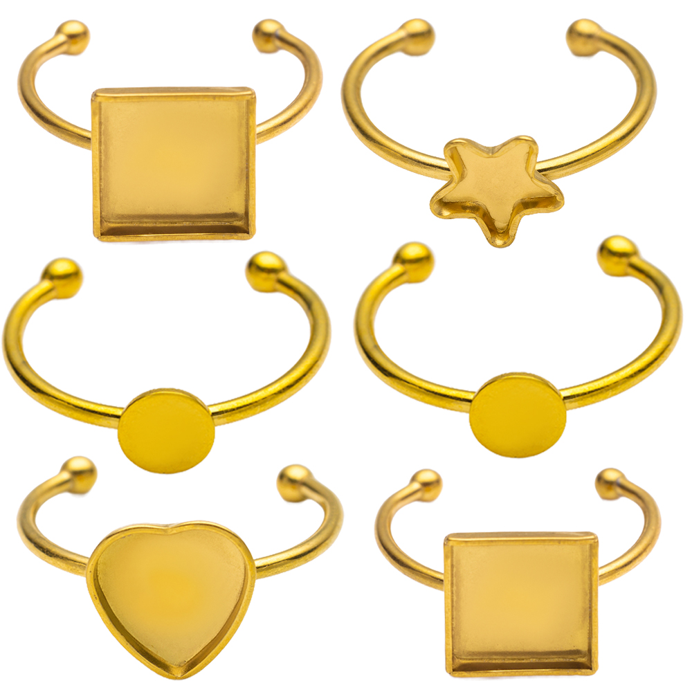 5pcs Stainless Steel Adjustabl - Ring Set Adjustable のレビューと価格