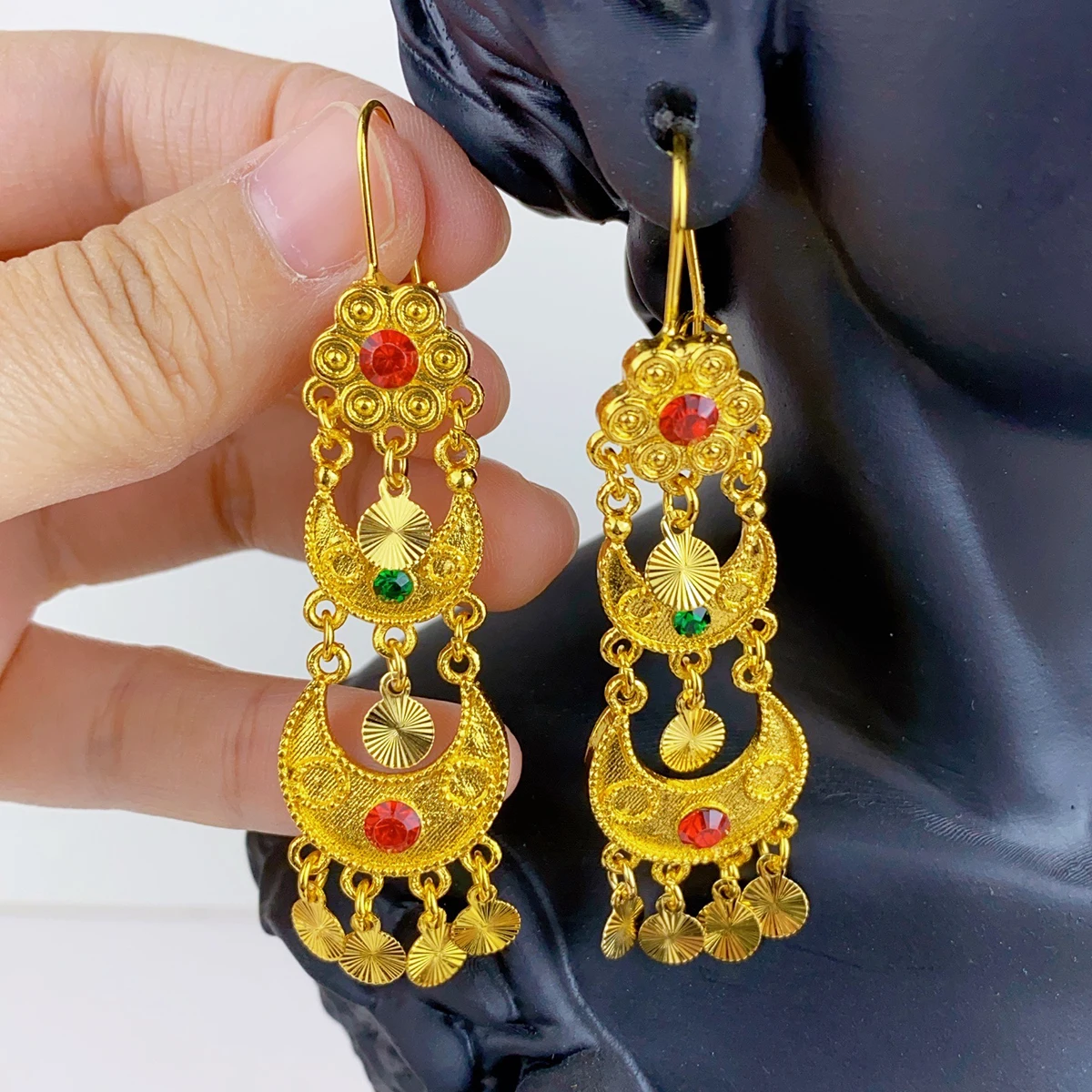 Indian Drop Dangle Earrings Je - Women Accessories India のレビューと価格
