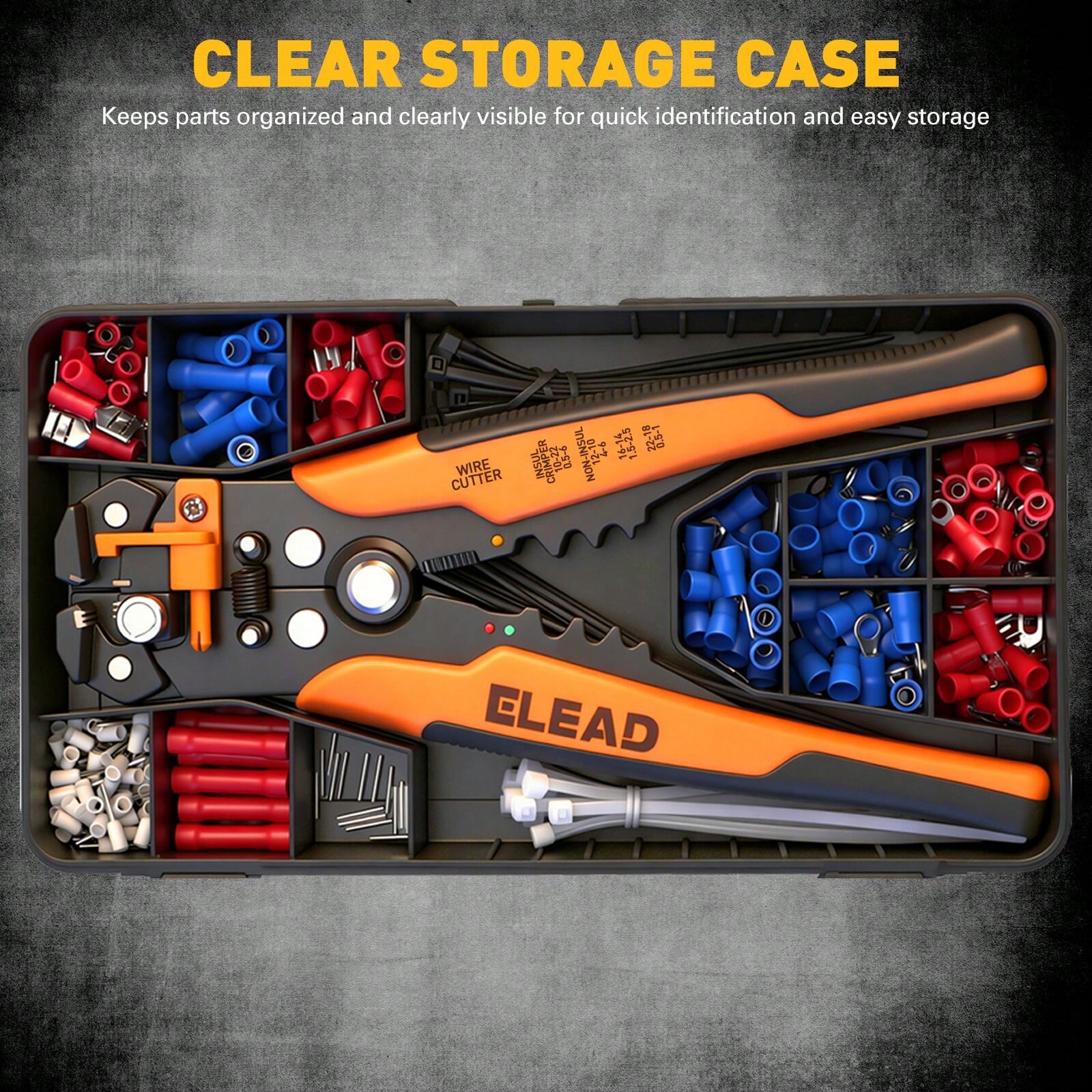 ELEAD 321pcs Wire Connector Ki - Ring Set Adjustable のレビューと価格