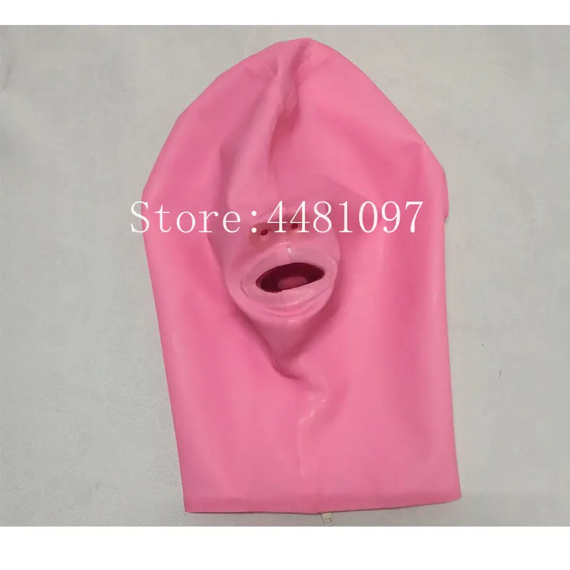 Pink Transparent Latex Hood wi - Women'S Red Accessories のレビューと価格