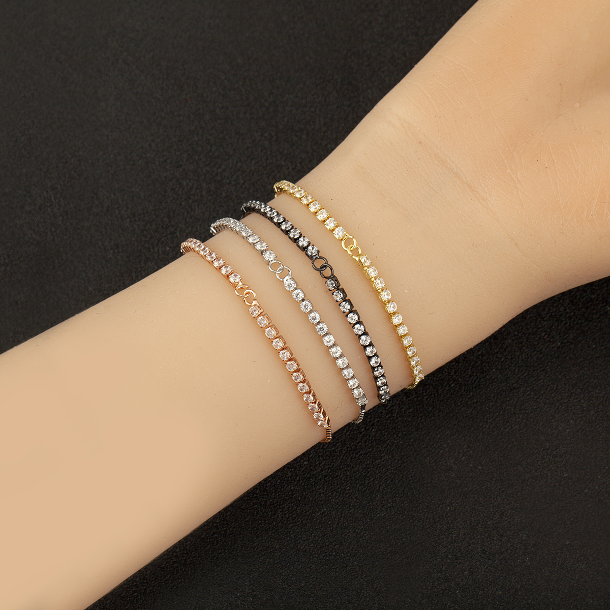 Nidin Hot White Zircon Paralle - Women Accessories Chain のレビューと価格