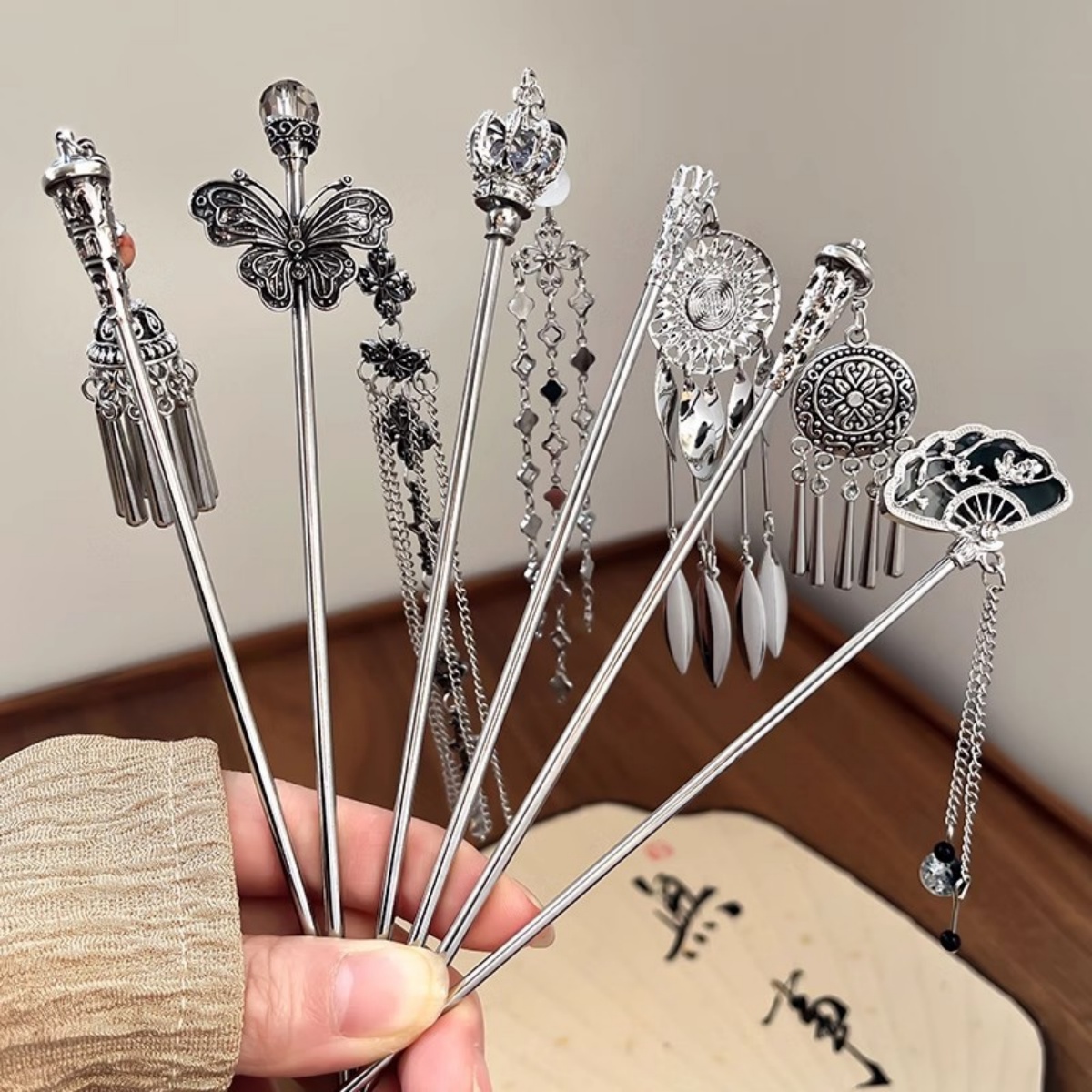 Elegant Women's Hairpin Antiqu - Pearl Hair Pin のレビューと価格