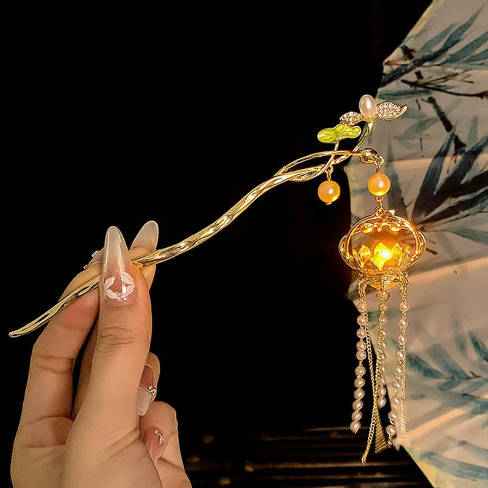 Luminous Flower Hairpin Exquis - Hair Fork Stick のレビューと価格
