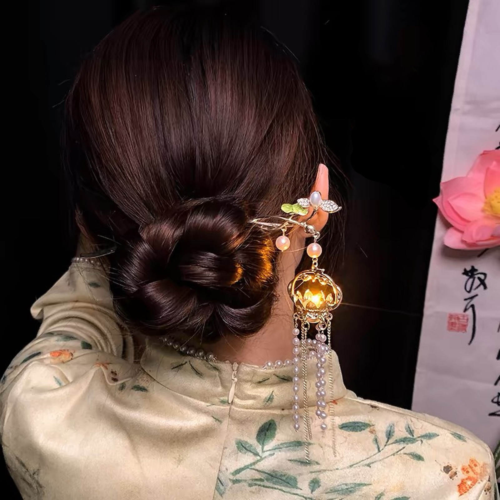 Luminous Flower Hairpin Exquis - Hair Fork Stick のレビューと価格