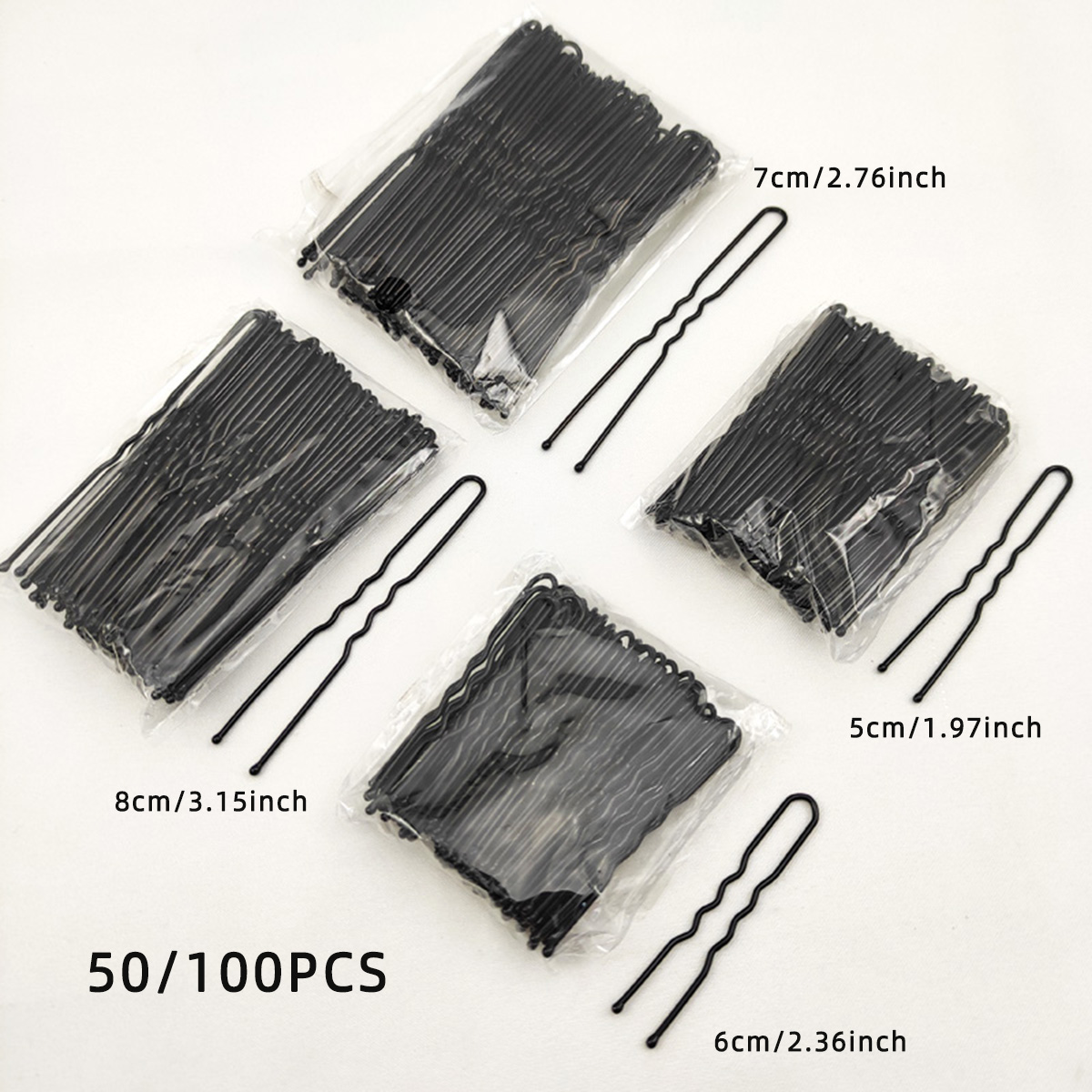 50/100 PCS Women 5/6/7/8 cm Ha - Hair Fork Stick のレビューと価格