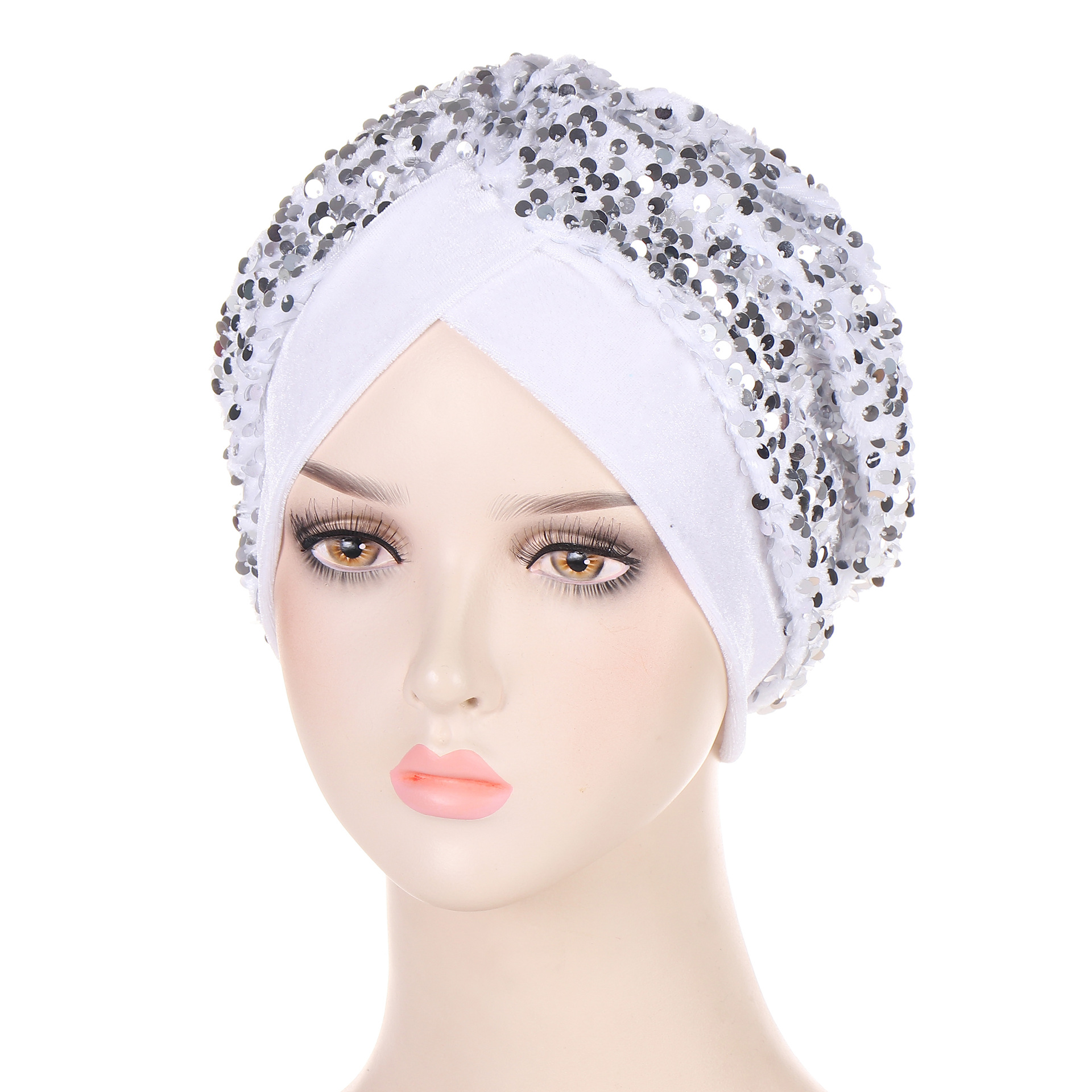 Glitter Sequins Velvet Turban  - Women Accessories India のレビューと価格