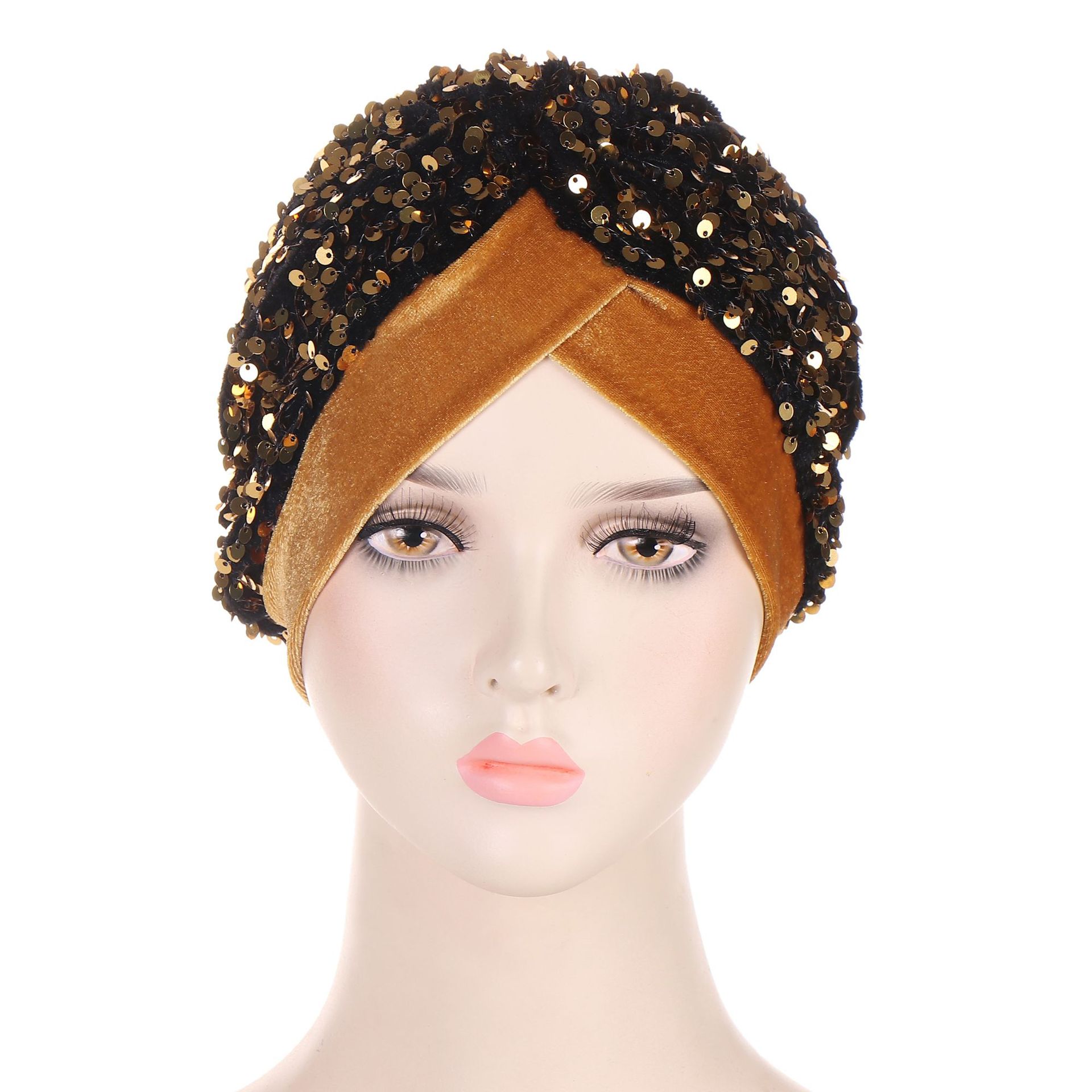 Glitter Sequins Velvet Turban  - Women Accessories India のレビューと価格