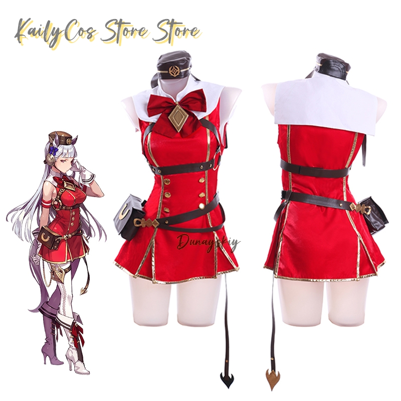Gold Ship Cosplay Costume Wig  - Women'S Red Accessories のレビューと価格