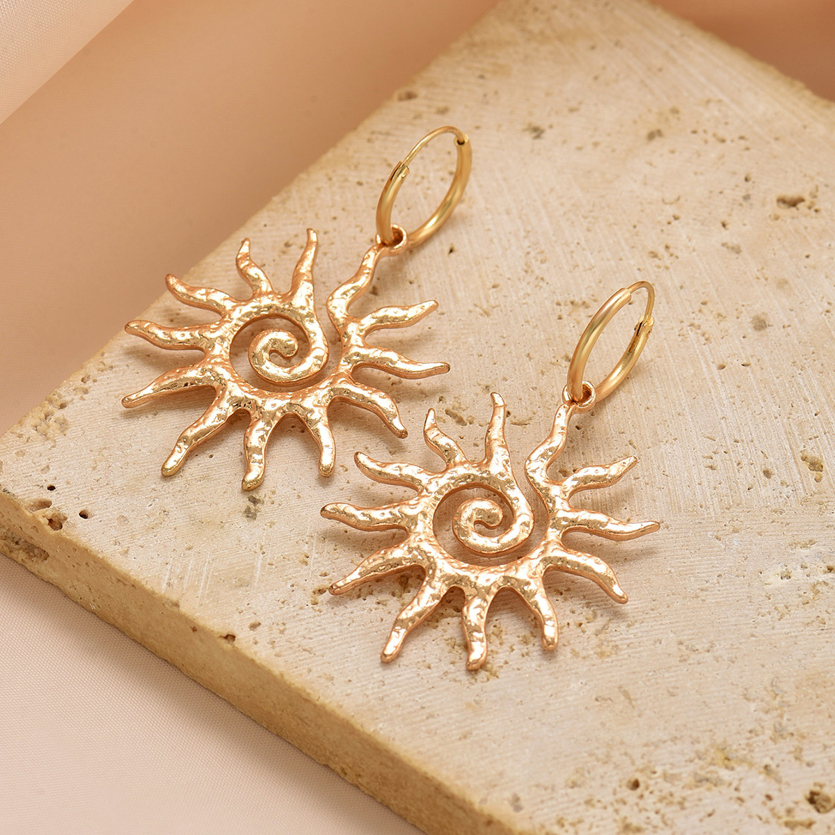 Sunflower Earrings Light Luxur - Women Accessories Shop Online のレビューと価格