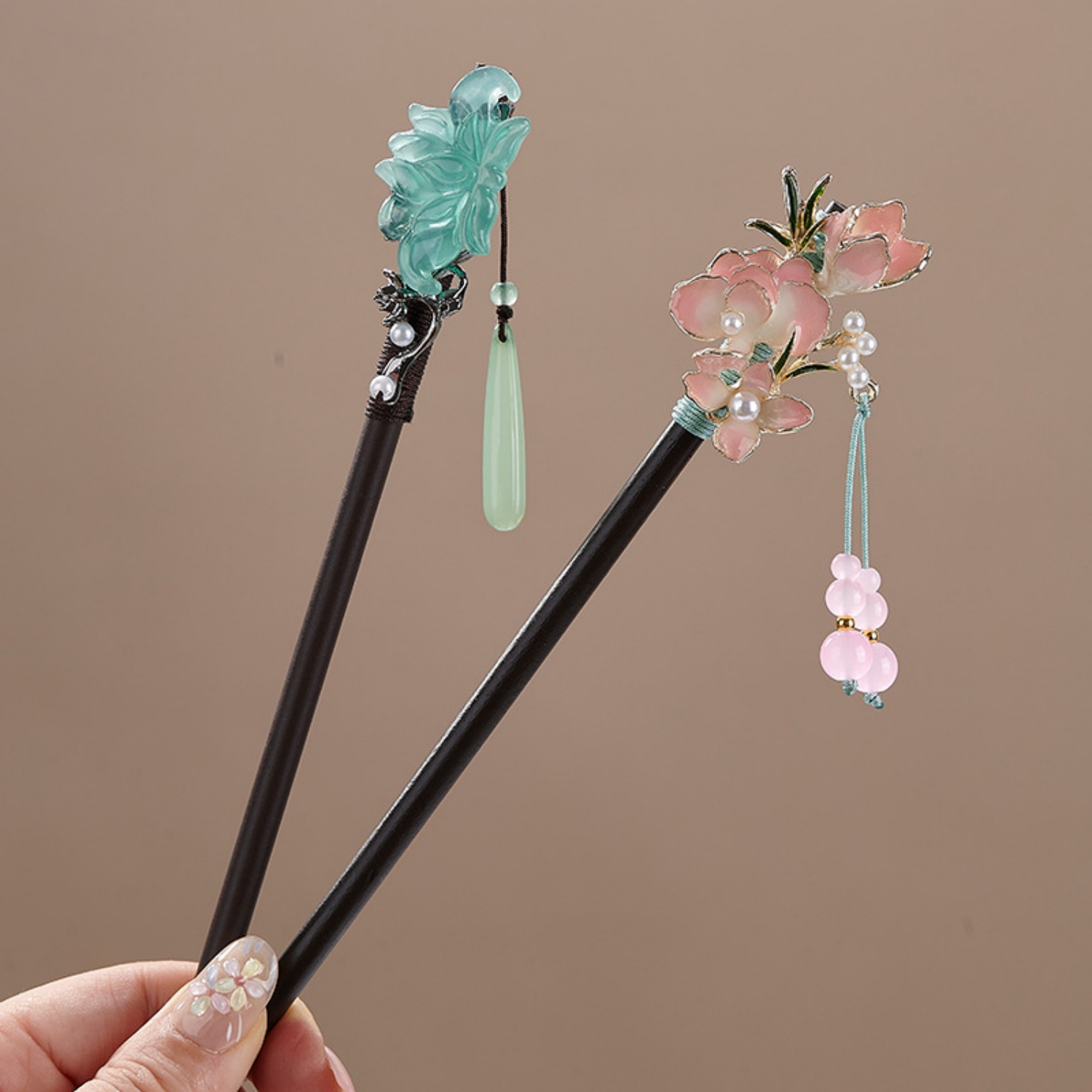 Vintage Flower Hairpin For Wom - Hair Fork Stick のレビューと価格