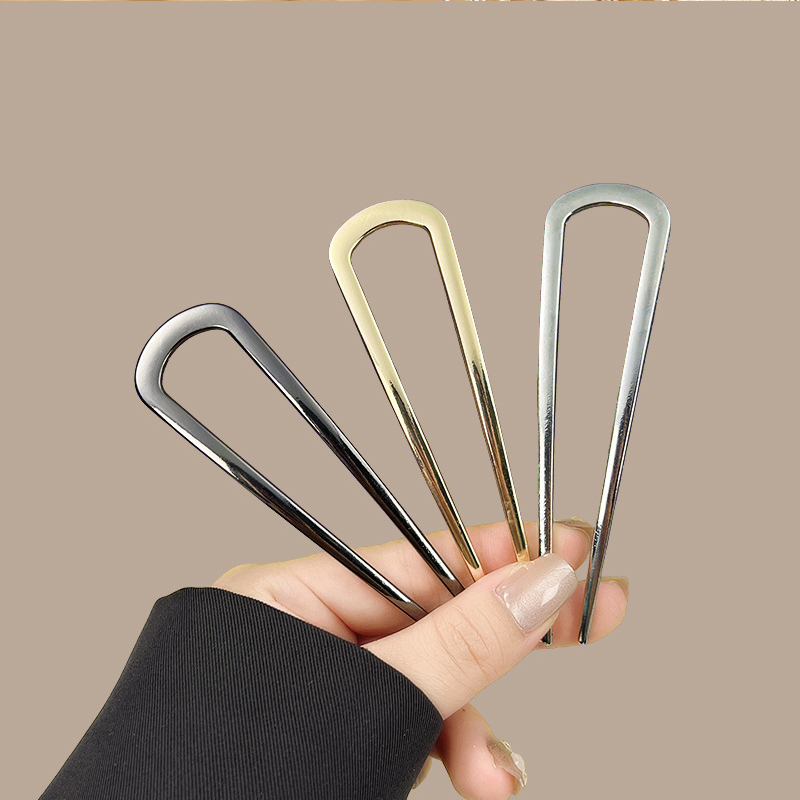 Simple U Shaped Hair Forks Hai - Hair Fork Stick のレビューと価格
