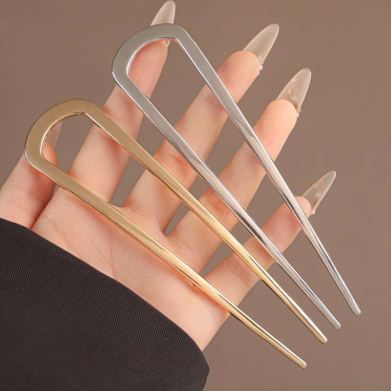 Simple U Shaped Hair Forks Hai - Hair Fork Stick のレビューと価格