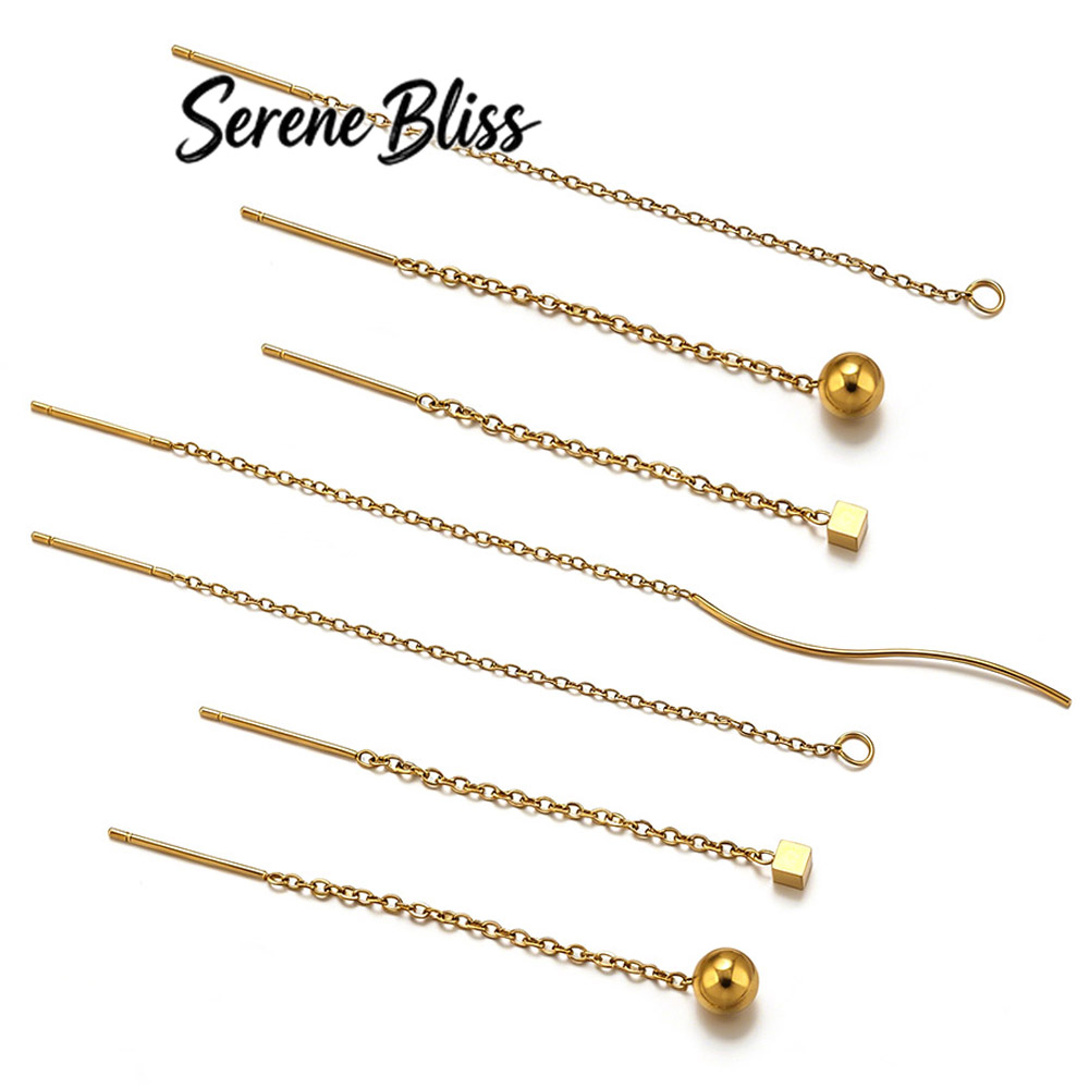 10pcs Stainless Steel Long Ear - Women Accessories Chain のレビューと価格