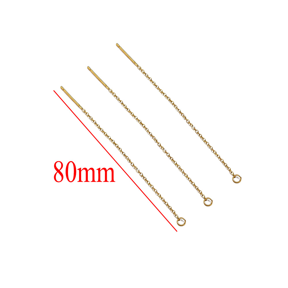 10pcs Stainless Steel Long Ear - Women Accessories Chain のレビューと価格