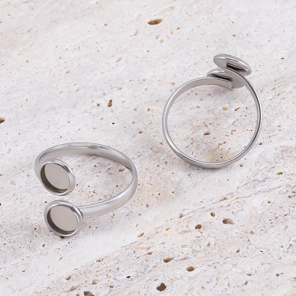 5pcs Stainless Steel Adjustabl - Ring Set Adjustable のレビューと価格