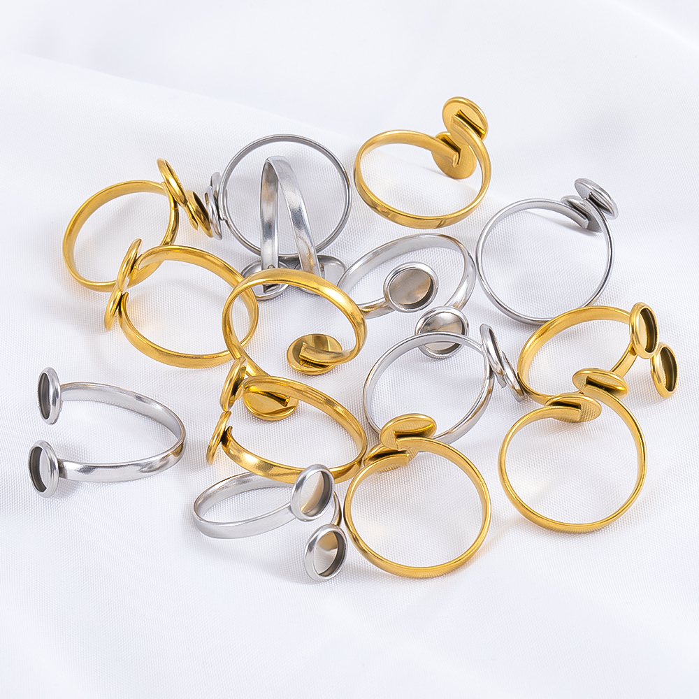 5pcs Stainless Steel Adjustabl - Ring Set Adjustable のレビューと価格