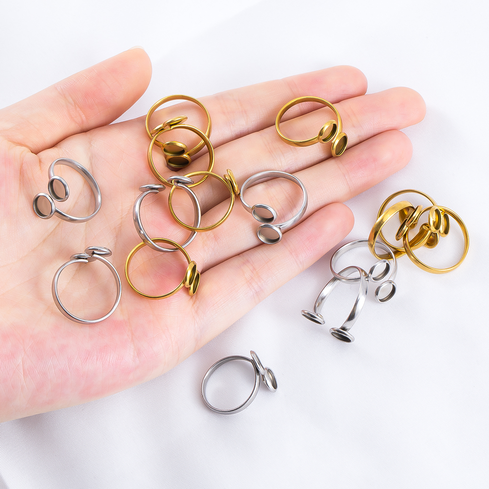 5pcs Stainless Steel Adjustabl - Ring Set Adjustable のレビューと価格