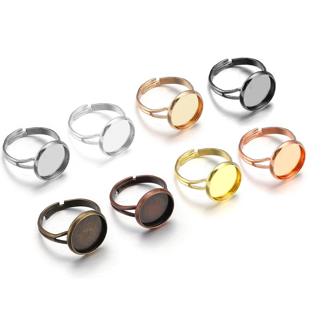 10Pcs/Lot Adjustable Blank Rin - Ring Set Adjustable のレビューと価格