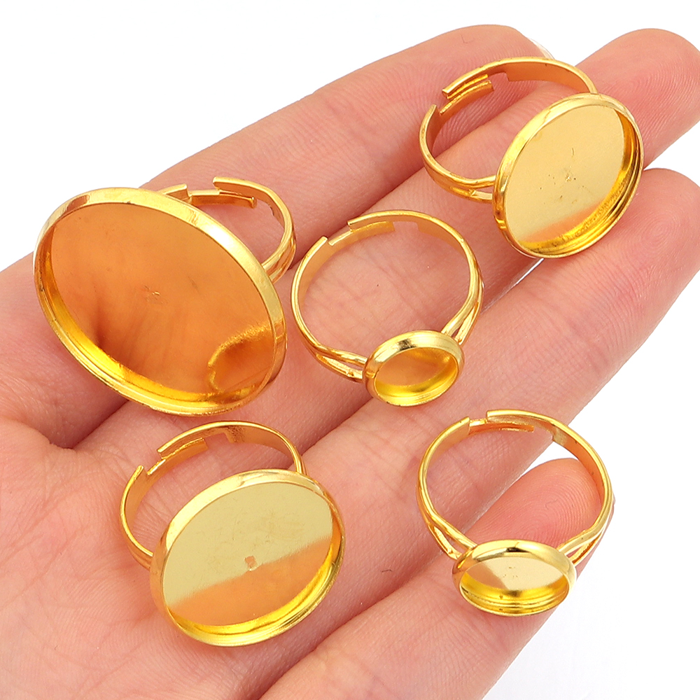 10Pcs/Lot Adjustable Blank Rin - Ring Set Adjustable のレビューと価格