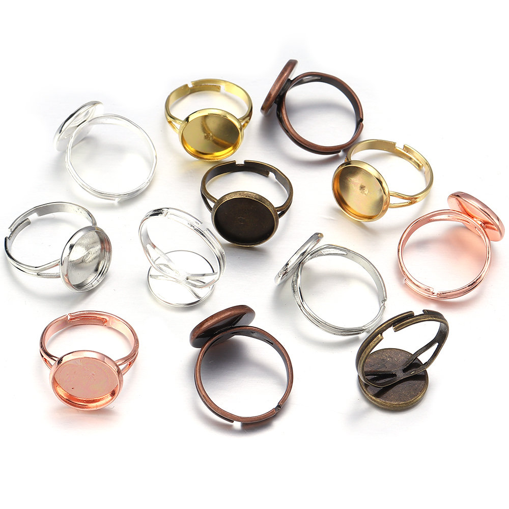 10Pcs/Lot Adjustable Blank Rin - Ring Set Adjustable のレビューと価格