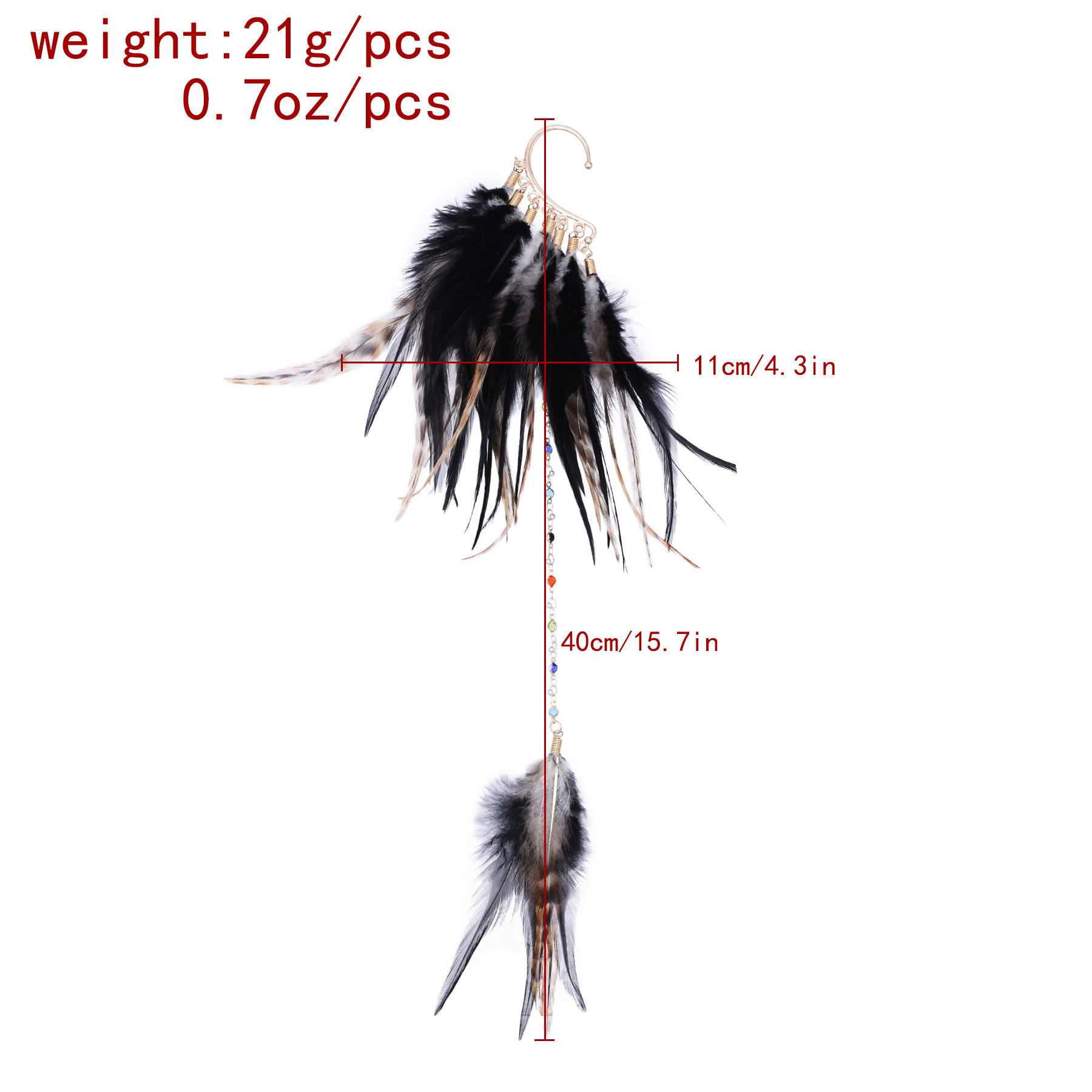 Bohemian Ethnic Style Feather  - Women Accessories India のレビューと価格