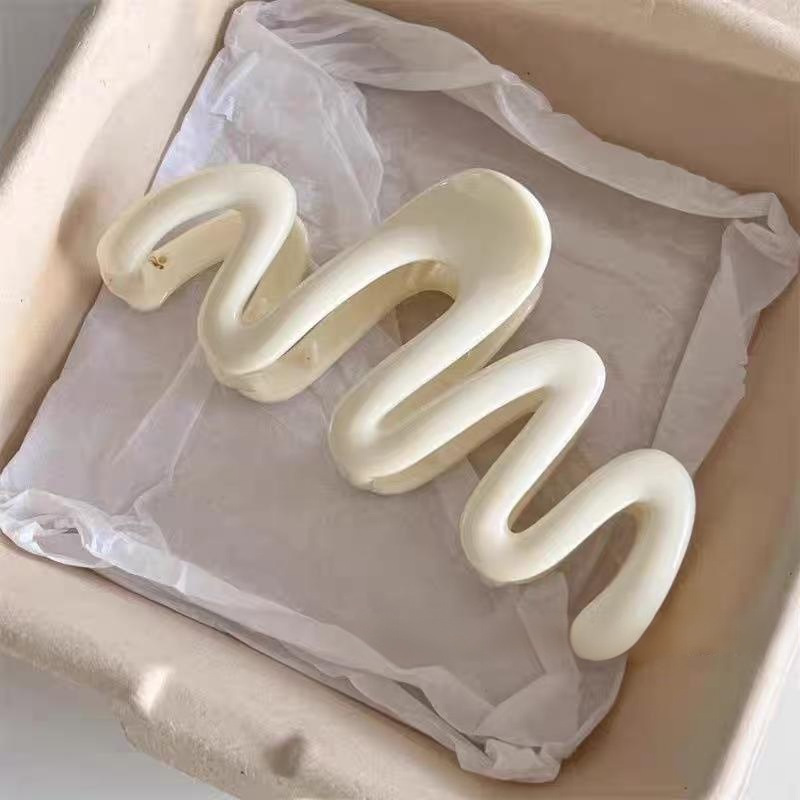 2Pcs Korean Acrylic Green Flow - Hair Claw Clip Set のレビューと価格