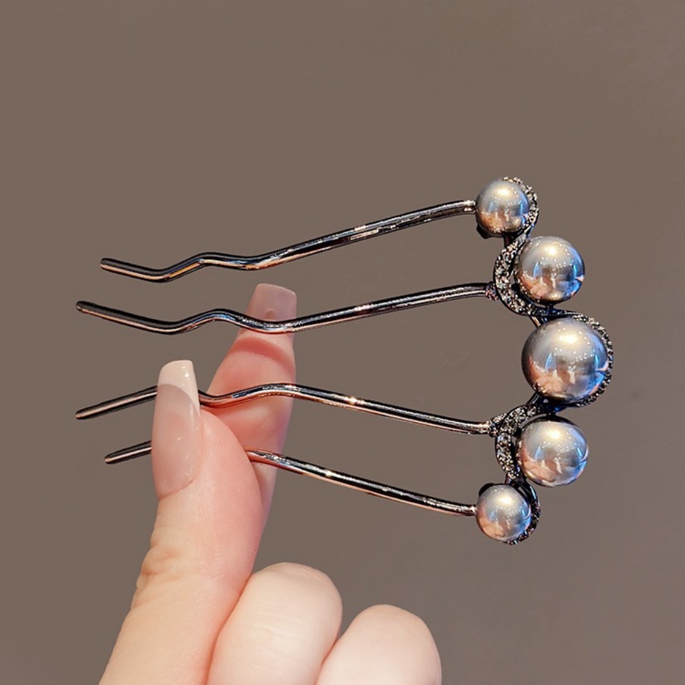 Korean U-Shaped Hair Sticks Co - Pearl Hair Pin のレビューと価格