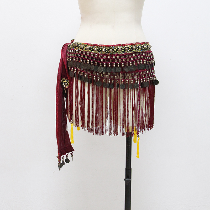 Belly Dance Hip Scarf Coin Bel - Women Accessories India のレビューと価格
