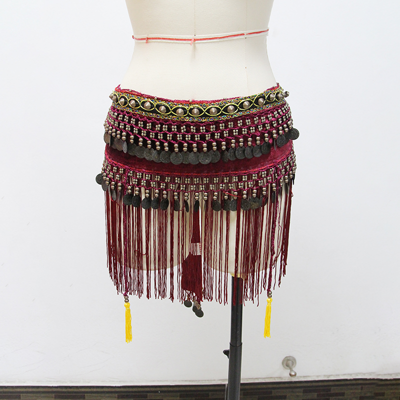 Belly Dance Hip Scarf Coin Bel - Women Accessories India のレビューと価格