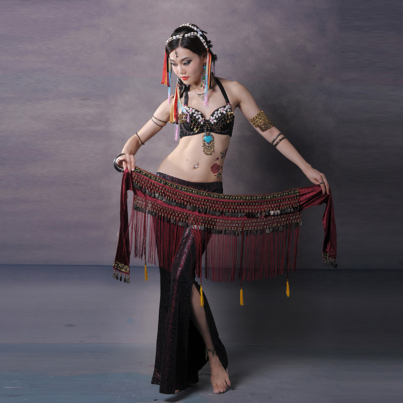 Belly Dance Hip Scarf Coin Bel - Women Accessories India のレビューと価格