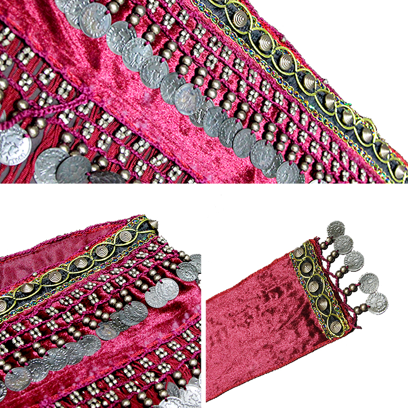 Belly Dance Hip Scarf Coin Bel - Women Accessories India のレビューと価格