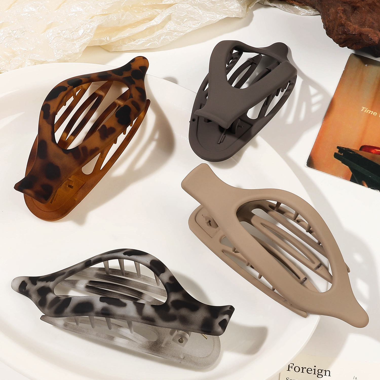 Matte Hair Claw Clip Barrette  - Hair Claw Clip Set のレビューと価格