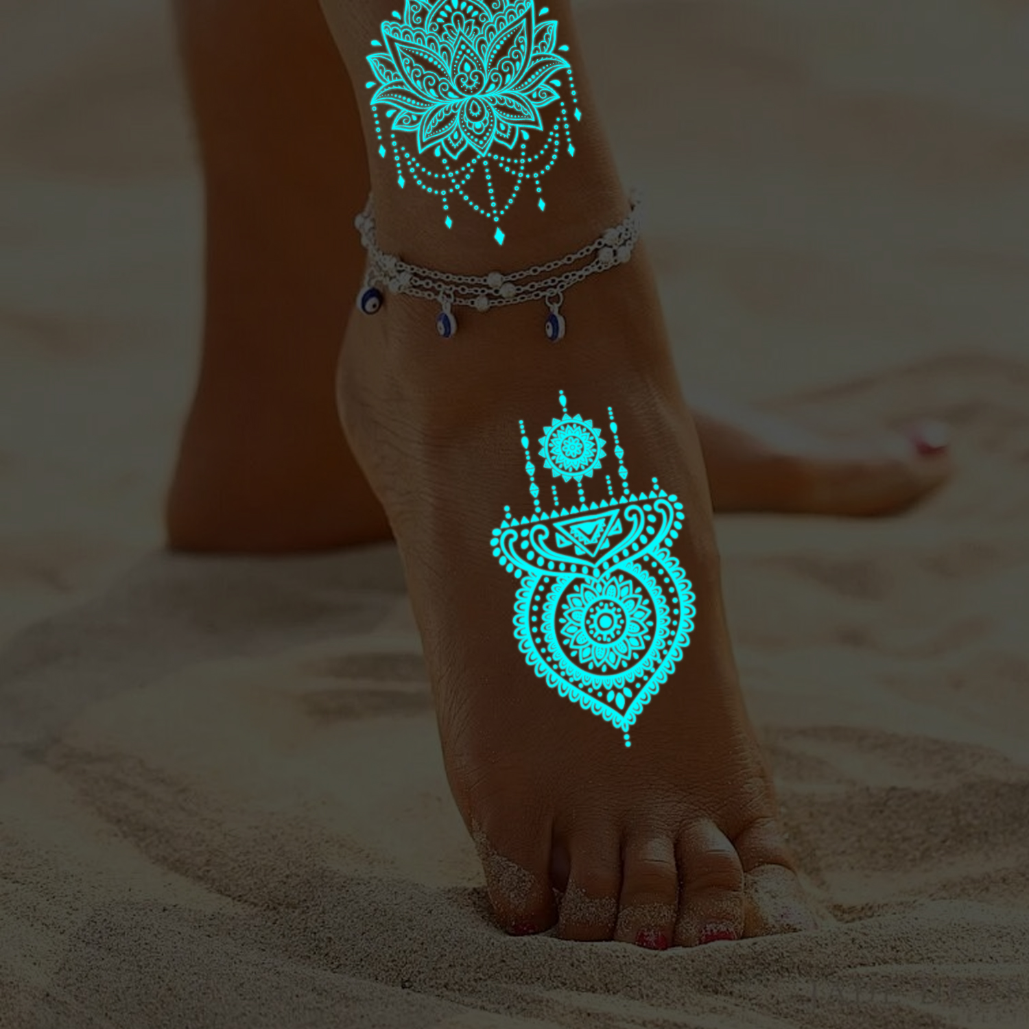 10 Sheets Glow in the Dark Tat - Women Accessories India のレビューと価格