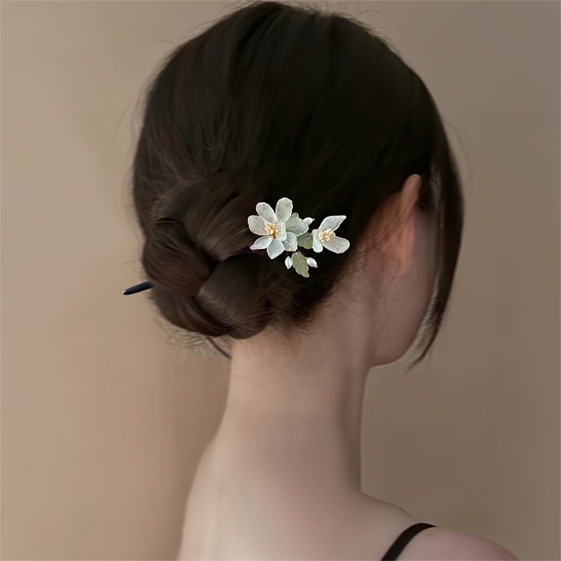 1PC New Chinese Magnolia Flowe - Hair Fork Stick のレビューと価格