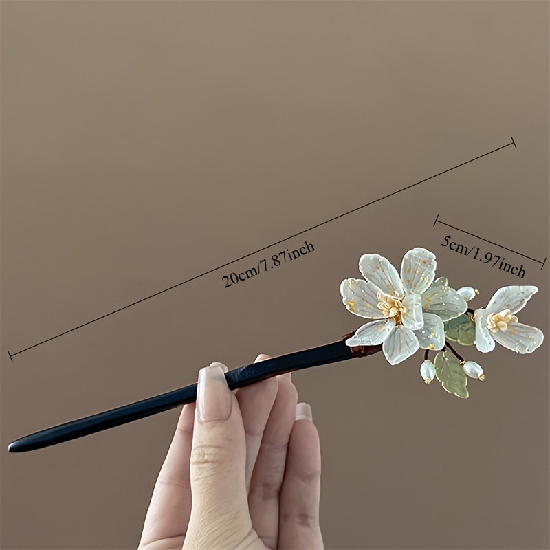 1PC New Chinese Magnolia Flowe - Hair Fork Stick のレビューと価格