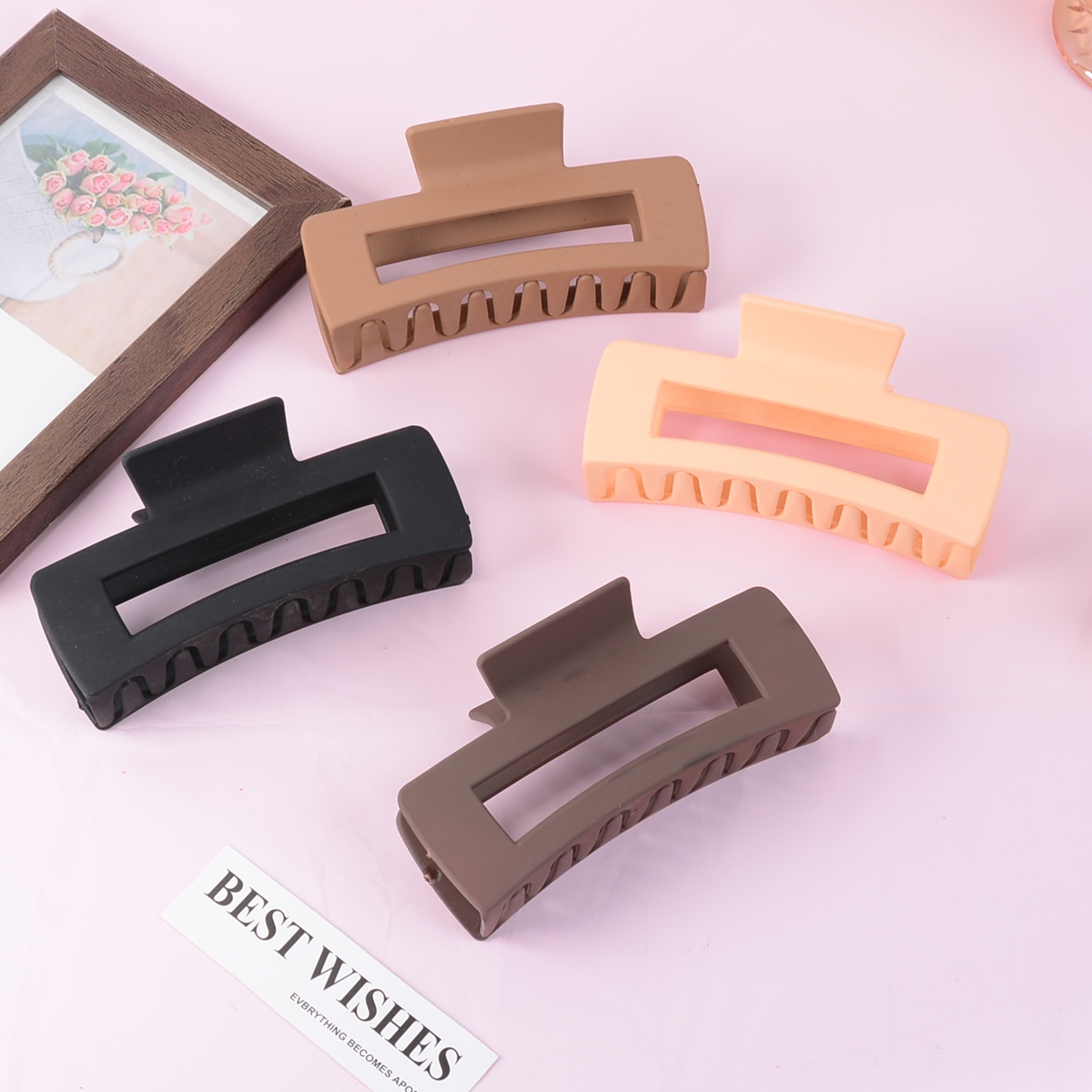 Black Hair Clips for Women - 8 - Hair Claw Clip Set のレビューと価格
