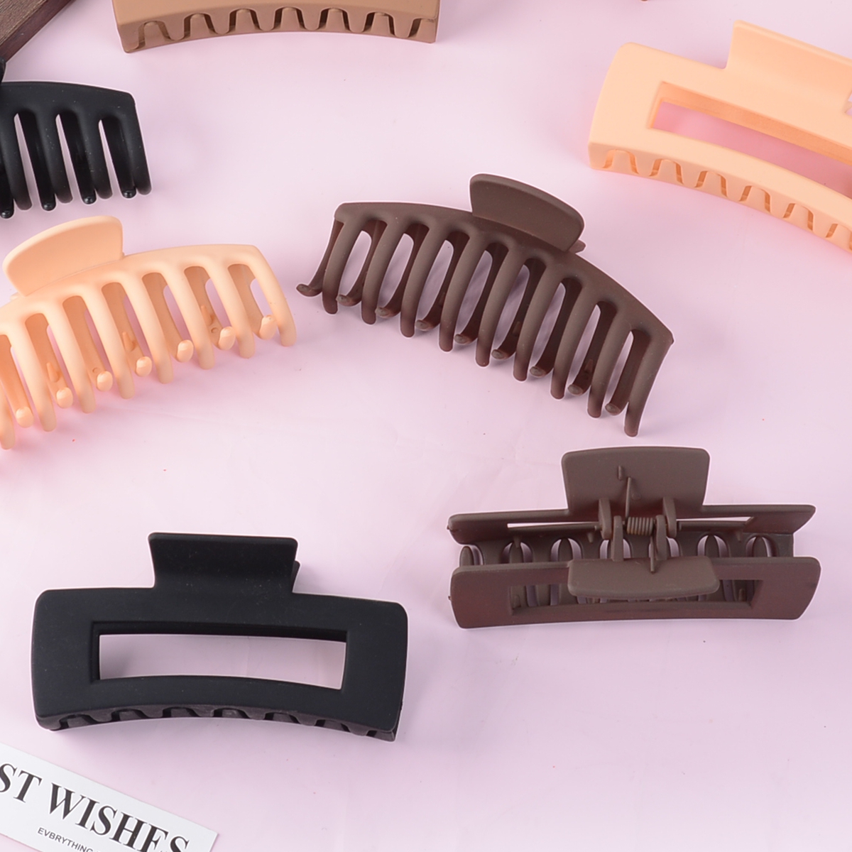 Black Hair Clips for Women - 8 - Hair Claw Clip Set のレビューと価格