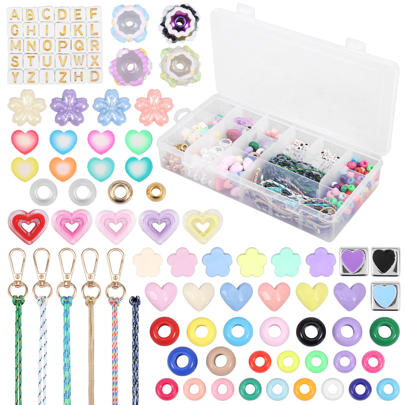 421PCS Beaded Keychain Making  - Women Accessories Chain のレビューと価格