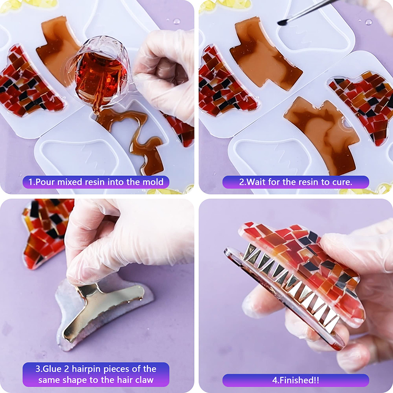 Hair Claw Clips Silicone Resin - Hair Claw Clip Set のレビューと価格