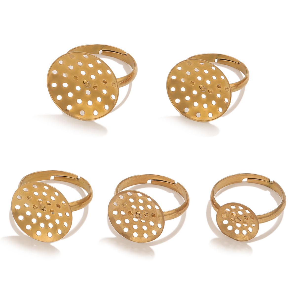 10pcs/lot Stainless Steel Ring - Ring Set Adjustable のレビューと価格